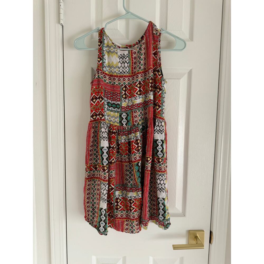 Altar’d State Rayon Patchwork Mini Tank Dress Mul… - image 3